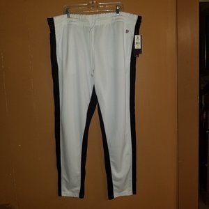SOUTHPOLE 5-XB WHITE/BLACK STRIPES TRACK PANTS NWT